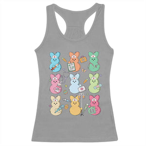 Easter Nurse Bunny Racerback Tank Top Funny Nursing Easter Spring Nurse Gift TS10 Sport Gray Print Your Wear