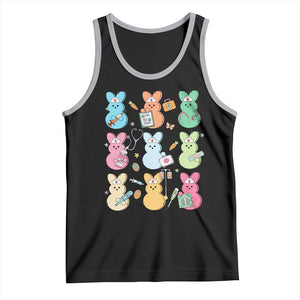 Easter Nurse Bunny Tank Top Funny Nursing Easter Spring Nurse Gift TS10 Black Athletic Heather Print Your Wear