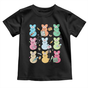 Easter Nurse Bunny Toddler T Shirt Funny Nursing Easter Spring Nurse Gift TS10 Black Print Your Wear