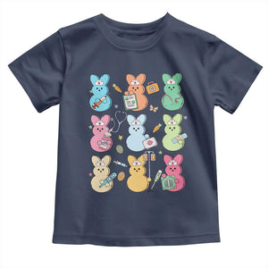 Easter Nurse Bunny Toddler T Shirt Funny Nursing Easter Spring Nurse Gift TS10 Navy Print Your Wear