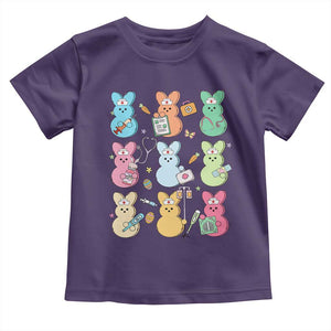 Easter Nurse Bunny Toddler T Shirt Funny Nursing Easter Spring Nurse Gift TS10 Purple Print Your Wear