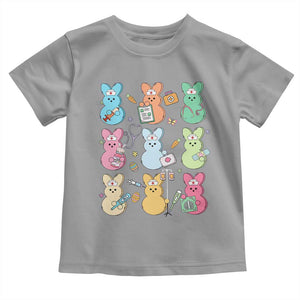 Easter Nurse Bunny Toddler T Shirt Funny Nursing Easter Spring Nurse Gift TS10 Sport Gray Print Your Wear
