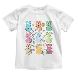 Easter Nurse Bunny Toddler T Shirt Funny Nursing Easter Spring Nurse Gift TS10 White Print Your Wear