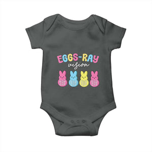 Radiology Easter Baby Onesie Eggs Ray Vision Xray Tech TS10 Dark Heather Print Your Wear