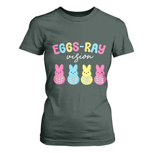 Radiology Easter T Shirt For Women Eggs Ray Vision Xray Tech TS10 Dark Forest Green Print Your Wear