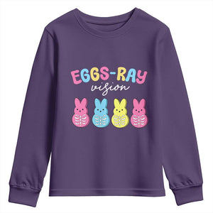 Radiology Easter Youth Sweatshirt Eggs Ray Vision Xray Tech TS10 Purple Print Your Wear