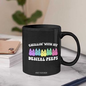 Easter Dental Bunny Coffee Mug Chilling With My Dental Peeps TS10 Print Your Wear