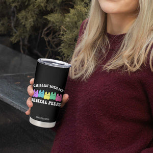 Easter Dental Bunny Tumbler Cup Chilling With My Dental Peeps TS10 Print Your Wear