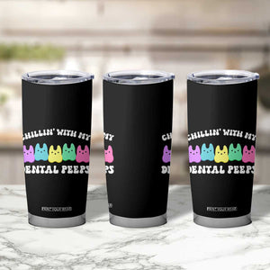 Easter Dental Bunny Tumbler Cup Chilling With My Dental Peeps TS10 Print Your Wear