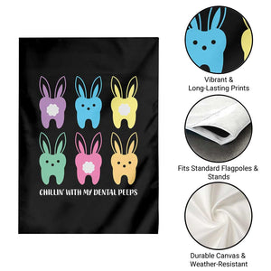 Easter Dentist Garden Flag Chilling With My Dental Peeps Bunny TS10 Print Your Wear