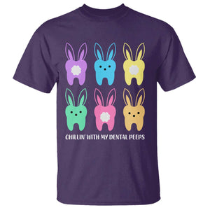 Easter Dentist T Shirt Chilling With My Dental Peeps Bunny TS10 Purple Print Your Wear