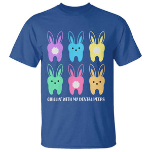 Easter Dentist T Shirt Chilling With My Dental Peeps Bunny TS10 Royal Blue Print Your Wear