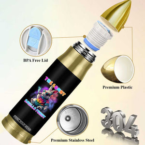 Happy 420 Easter Bullet Tumbler Funny Smoking Easter Bunny Smells Funny Easter TS10 Print Your Wear