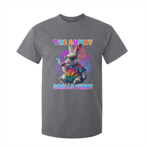 Happy 420 Easter T Shirt For Kid Funny Smoking Easter Bunny Smells Funny Easter TS10 Charcoal Print Your Wear