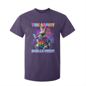 Happy 420 Easter T Shirt For Kid Funny Smoking Easter Bunny Smells Funny Easter TS10 Purple Print Your Wear