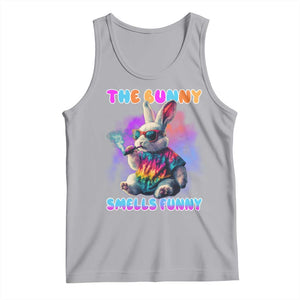Happy 420 Easter Tank Top Funny Smoking Easter Bunny Smells Funny Easter TS10 Athletic Heather Print Your Wear