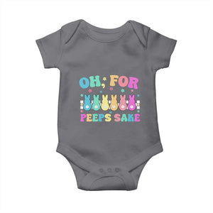 Oh For Peeps Sake Easter Bunny Baby Onesie TS10 Charcoal Print Your Wear