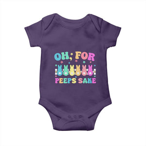 Oh For Peeps Sake Easter Bunny Baby Onesie TS10 Purple Print Your Wear