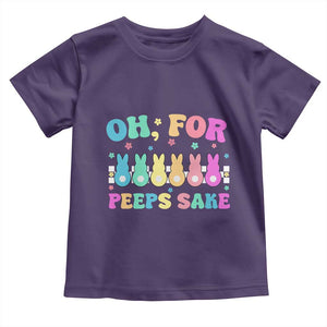 Oh For Peeps Sake Easter Bunny Toddler T Shirt TS10 Purple Print Your Wear