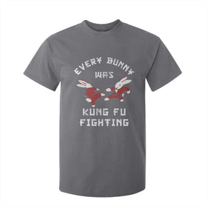 Every Bunny Was Kung Fu Fighting T Shirt For Kid Funny Cool Easter Graphic TS10 Charcoal Print Your Wear