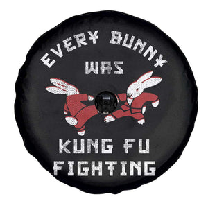 Every Bunny Was Kung Fu Fighting Spare Tire Cover Funny Cool Easter Graphic TS10 Print Your Wear