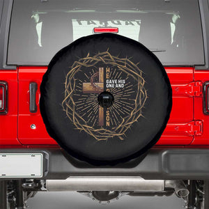 Christian Cross Spare Tire Cover Bible John 3:16 Jesus He Gave His Only Son Jesus Christian TS10 Black Print Your Wear