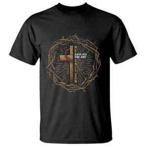 Christian Cross T Shirt Bible John 3:16 Jesus He Gave His Only Son Jesus Christian TS10 Black Print Your Wear