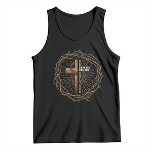 Christian Cross Tank Top Bible John 3:16 Jesus He Gave His Only Son Jesus Christian TS10 Black Print Your Wear