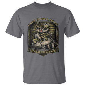 Tactical Trash Panda T Shirt Funny Raccoon Military Graphic Patriotic Veteran TS10 Charcoal Print Your Wear