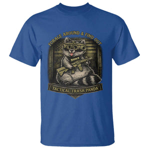 Tactical Trash Panda T Shirt Funny Raccoon Military Graphic Patriotic Veteran TS10 Royal Blue Print Your Wear