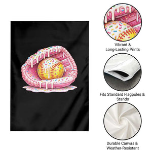 Softball Drip Garden Flag Ice Cream Sprinkles Softball Glove Girls Kid TS10 Print Your Wear
