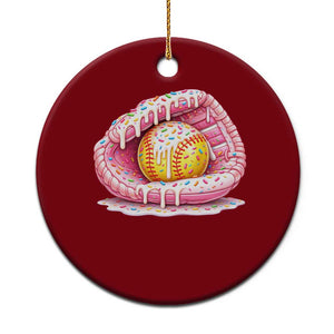 Softball Drip Ceramic Ornament Ice Cream Sprinkles Softball Glove Girls Kid TS10 1pc Red Print Your Wear