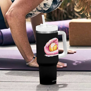 Softball Drip Tumbler With Handle Ice Cream Sprinkles Softball Glove Girls Kid TS10 Print Your Wear