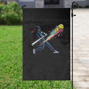 Softball Player Drip Garden Flag TS10 Print Your Wear