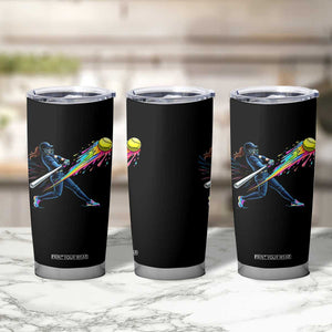 Softball Player Drip Tumbler Cup TS10 Print Your Wear