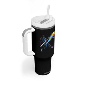 Softball Player Drip Tumbler With Handle TS10 Print Your Wear