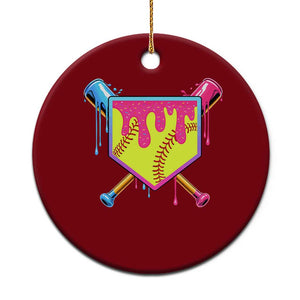 Softball Drip Ceramic Ornament Ice Cream Drip Youth Girls Softball Sport TS10 1pc Red Print Your Wear