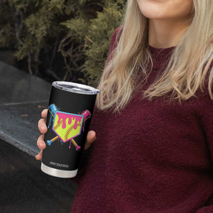 Softball Drip Tumbler Cup Ice Cream Drip Youth Girls Softball Sport TS10 Print Your Wear