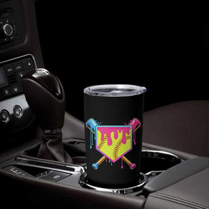 Softball Drip Tumbler Cup Ice Cream Drip Youth Girls Softball Sport TS10 Print Your Wear