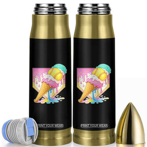 Softball Drip Bullet Tumbler Cute Softball Girls Ice Cream Drip Game Day TS10 Black Print Your Wear