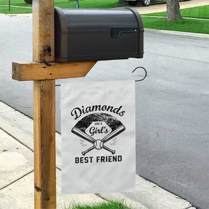 Softball Mom Gift Garden Flag Diamonds Are A Girls Best Friend TS10 Print Your Wear