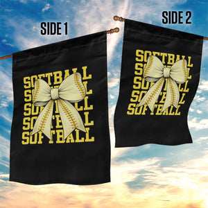 Softball Bow Garden Flag Sister Sport Lovers Girls Team TS10 Print Your Wear