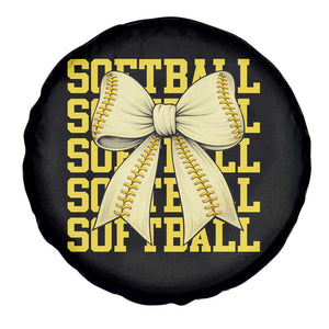 Softball Bow Spare Tire Cover Sister Sport Lovers Girls Team TS10 Print Your Wear