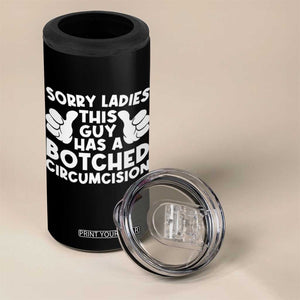 Inappropriate Adult 4 in 1 Can Cooler Tumbler This Guy Botched Funny Cringe Offensive Humor Men TS10 Print Your Wear