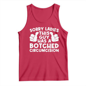 Inappropriate Adult Tank Top This Guy Botched Funny Cringe Offensive Humor Men TS10 Red Print Your Wear