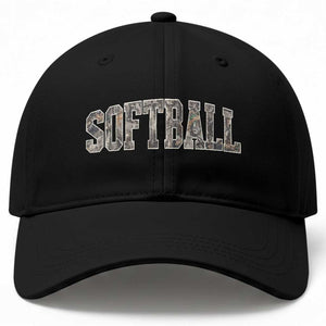 Camo Softball Baseball Cap Vintage Camouflage Softball Varsity Game Day TS10 Print Your Wear