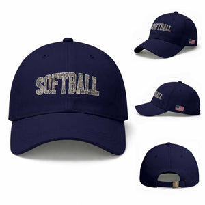 Camo Softball Baseball Cap Vintage Camouflage Softball Varsity Game Day