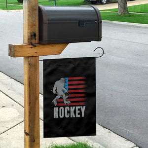Hockey Bigfoot USA Flag Garden Flag Vintage Patriotic Ice Hockey Player TS10 Print Your Wear