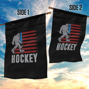 Hockey Bigfoot USA Flag Garden Flag Vintage Patriotic Ice Hockey Player TS10 Print Your Wear