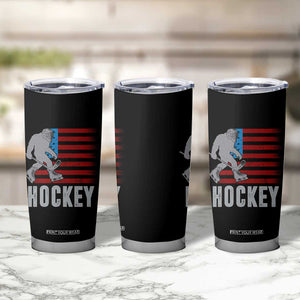 Hockey Bigfoot USA Flag Tumbler Cup Vintage Patriotic Ice Hockey Player TS10 Print Your Wear